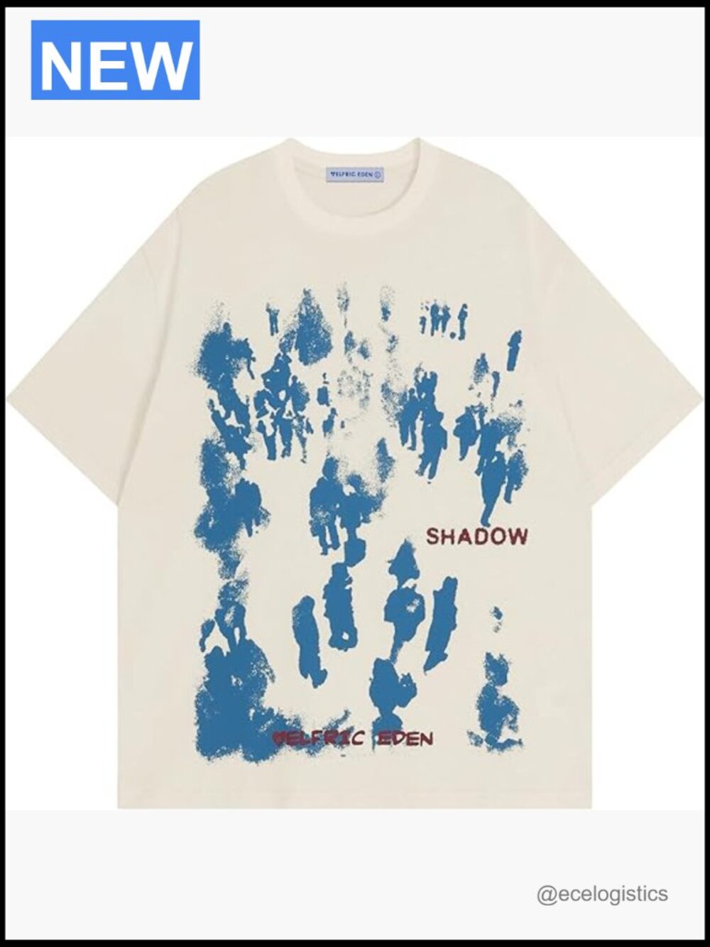 Oversized Graphic Tee Unisex Graffiti Print Short Sleeve Crew Neck T-Shirt